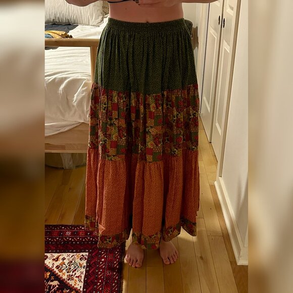 Vintage prairie skirt with ruffle - Picture 3 of 4